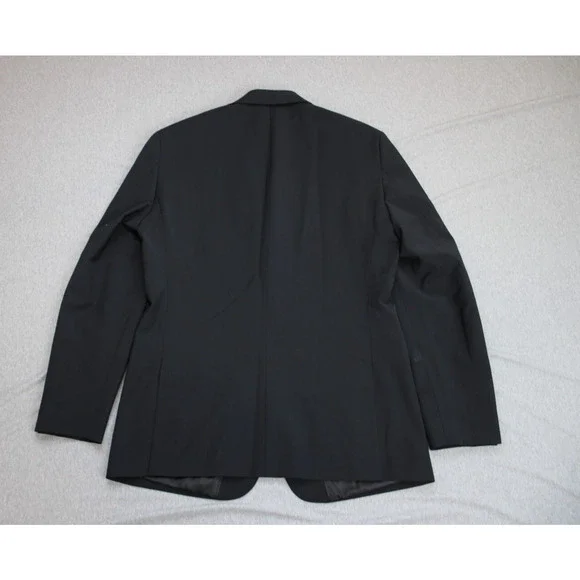 Calvin Klein Blazer Mens 40R Black Single Breasted Notch Lapel Suit Jacket - Picture 2 of 9